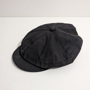 Pre-Loved Obey Newsboy Flat Khaki Cap, Driver, Hat, Cotton | Size Medium | Gentl